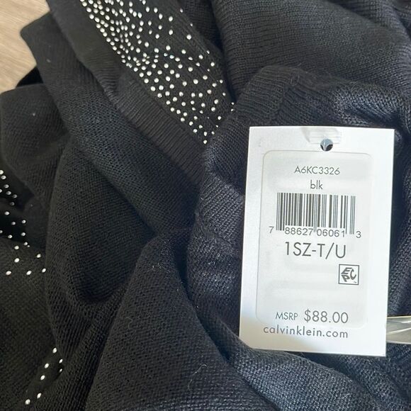calvin klein studded Ruana . Black . One size - Picture 3 of 3